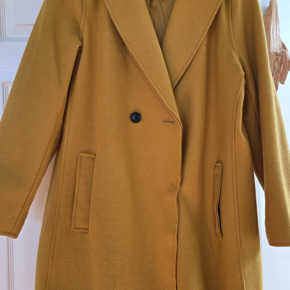 BCBGMaxAzria Mustard Trench Coat
